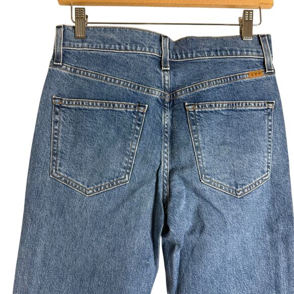 AYR The Hangout Merci Beaucoup High Rise Boot Cut Denim Blue Jeans Size 27S - Picture 5 of 9
